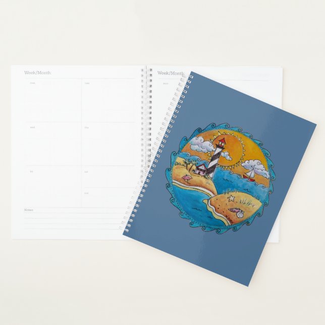 Summer beach fun sunny seashore coastal planner (Display)