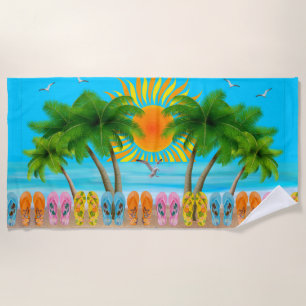 Summer Beach Fun Towel