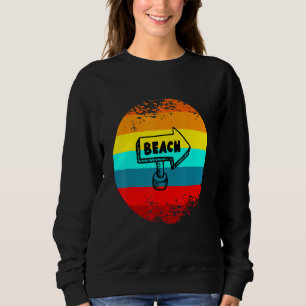 Summer Beach Graphic Themed Decor Beach Arrow Summ Sweatshirt