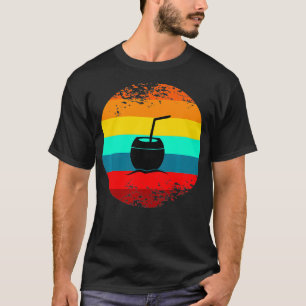 Summer Beach Graphic Themed Decor Tropical Coconut T-Shirt