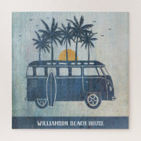 Summer Beach House Retro Surf Van