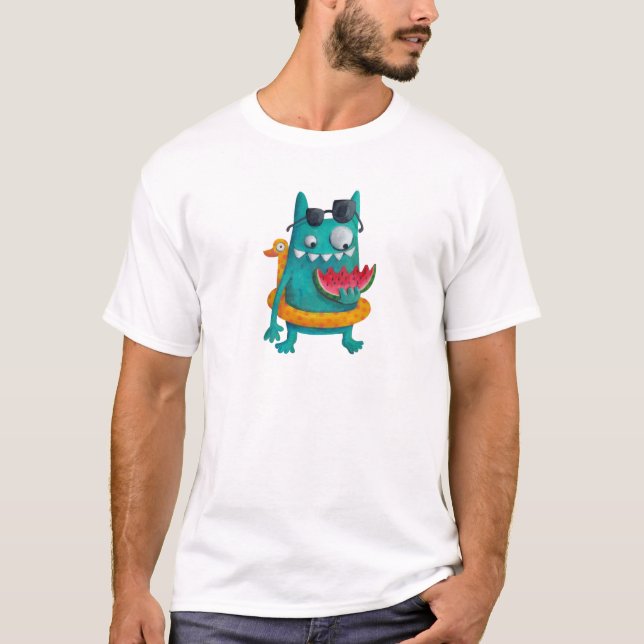 Summer Beach Monster T-Shirt (Front)