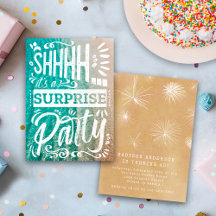 Summer Beach Ocean Shh Surprise Birthday Party