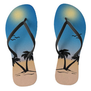 Summer Beach Palm Trees Jandals