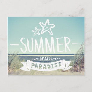 Summer Beach Paradise Postcard