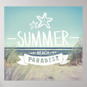 Summer Beach Paradise Poster