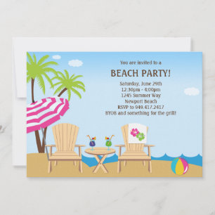 Summer Beach Party Invitation