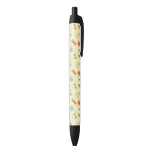 Summer Beach Pattern Black Ink Pen