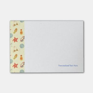 Summer Beach Pattern Post-it Notes