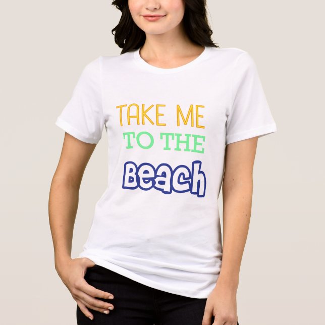 Summer Beach Quote Tri-Blend Shirt (Front)
