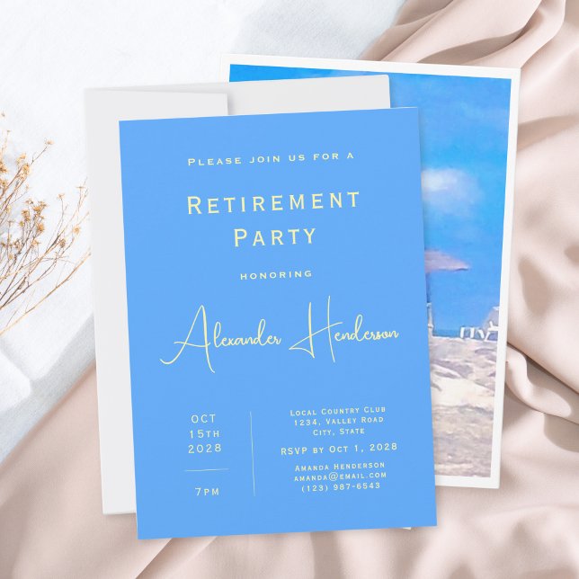 Summer Beach Retirement Party Invitation (Creator Uploaded)