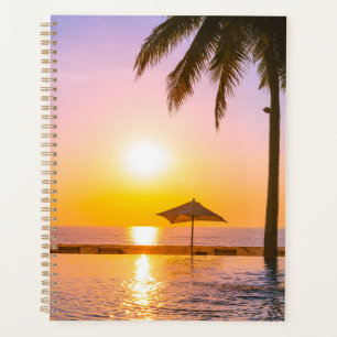 Summer Beach Scene With Sea Planner