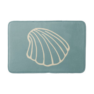 Summer Beach Seashell Sea Bathroom Rug Bath Mat