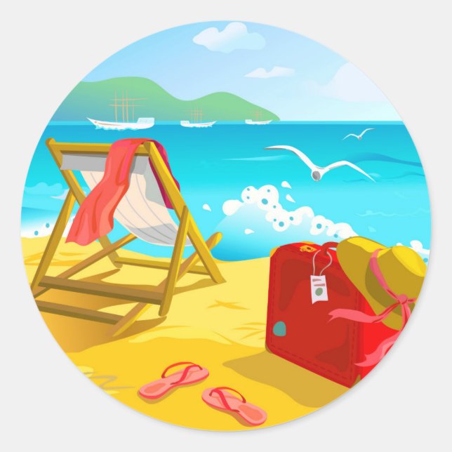 Summer Beach Stickers (Front)