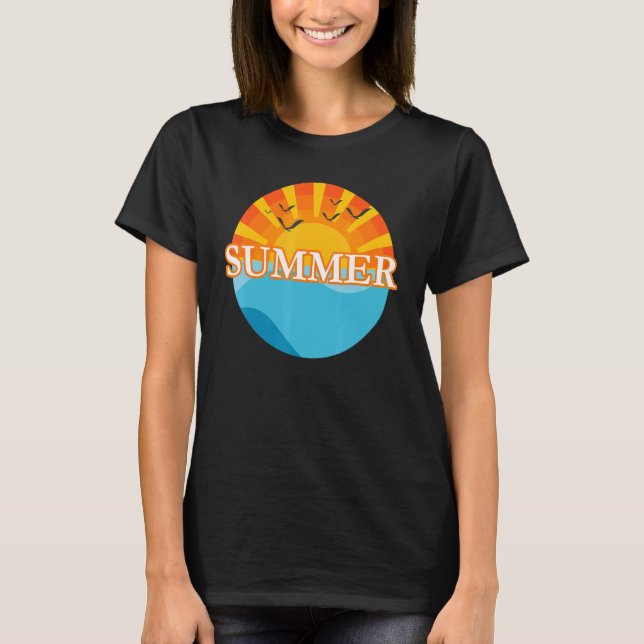 Summer Beach Sunset T-Shirt (Front)