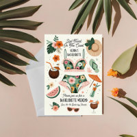 Summer Beach Tropical Bachelorette Weekend Party