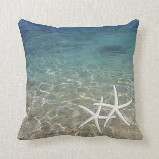 Summer Beach Tropical Blue Ocean Starfish Cushion
