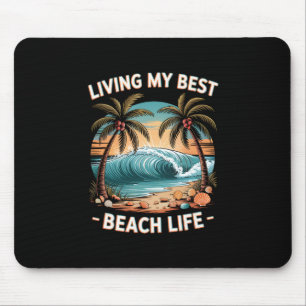 Summer Beach Tropical Vacation Vibes And Sunny Par Mouse Pad