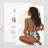 Summer Beach Vacation Birthday Party Invitation