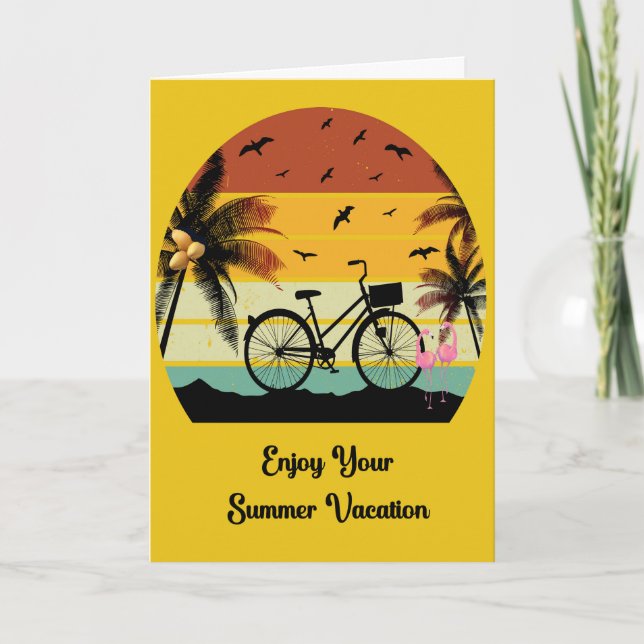 Summer Beach Vacation Card (Front)