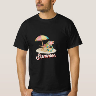 Summer Beach Vacation Retro Graphic Summer Vibes T-Shirt