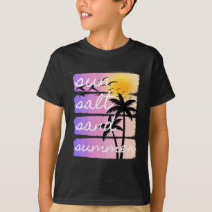 Summer Beach Vacation Salt Sun Sand Sunset Cruise T-Shirt