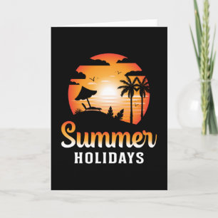 Summer Beach Vacation Sea Surf Cool Sun Funny Gift Card