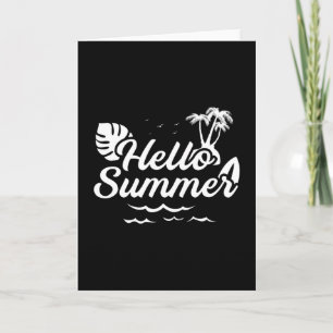 Summer Beach Vacation Surf Sea Cool Sun Funny Gift Card