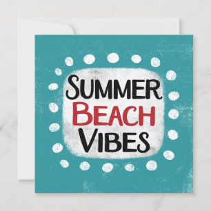 Summer Beach Vibes Greeting Card