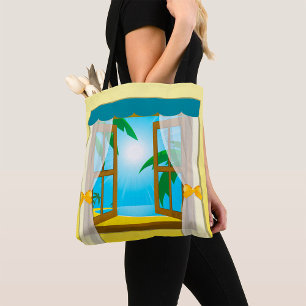 Summer Beach View Tote Bag