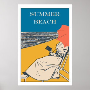 Summer Beach Vintage Poster