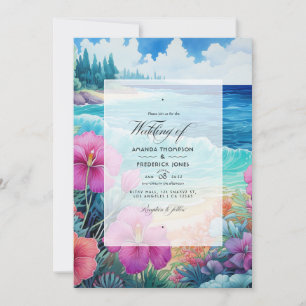 Summer Beach Wedding Invitation