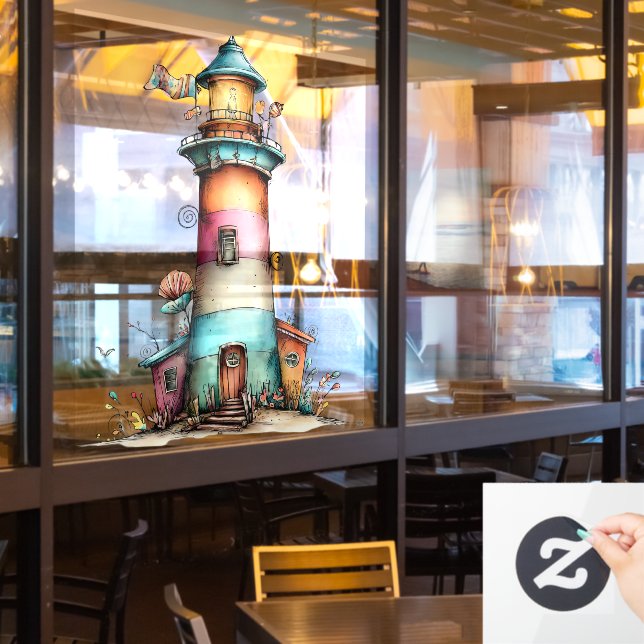 Summer Beach Window Cling (Restaurant Window)