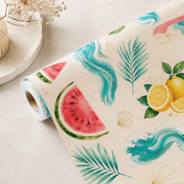 Summer Beach Wrapping Paper (Creator Uploaded)