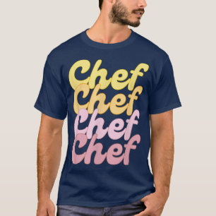 Summer Beachy Chef Cook Culinary Arts Student Grad T-Shirt