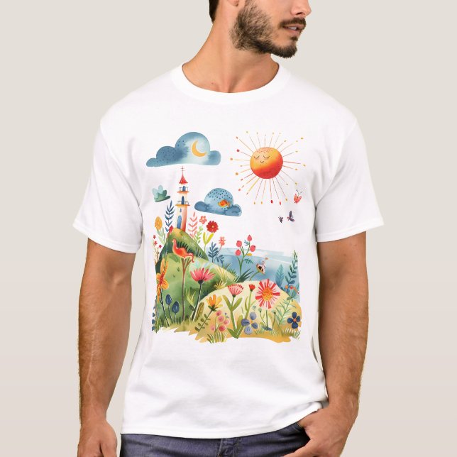 Summer Beautiful Garden T-Shirt (Front)