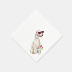 Summer Bedlington Terrier Napkins