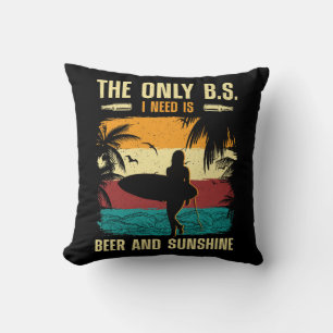 Summer Beer and Sunshine Cushion