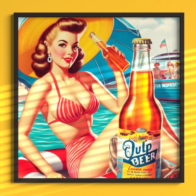 Summer Beer Pin-up Poster (Creator Uploaded)