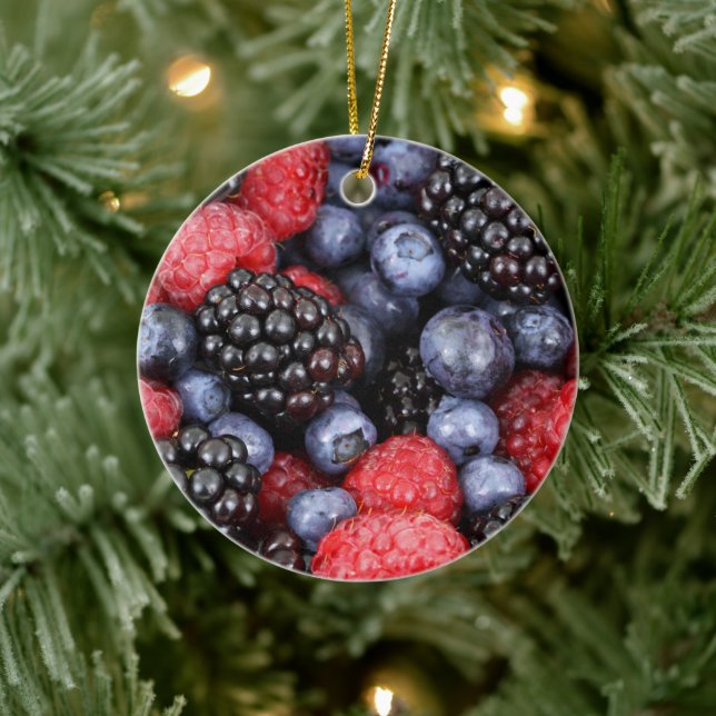 Summer Berries Christmas Ornament (Tree)