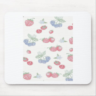 Summer Berries Cute Fruit Sticker Mouse Pad