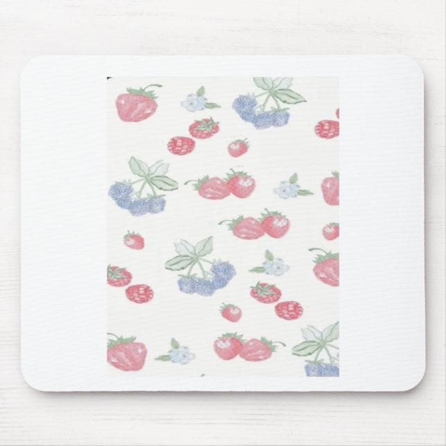 Summer Berries Cute Fruit Sticker  Mouse Pad (Front)