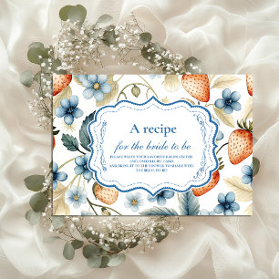 Summer Berry Love Bridal Shower Enclosure Card