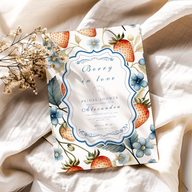 Summer Berry Love Bridal Shower Invitation (Creator Uploaded)