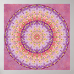 Summer Berry Mandala Poster
