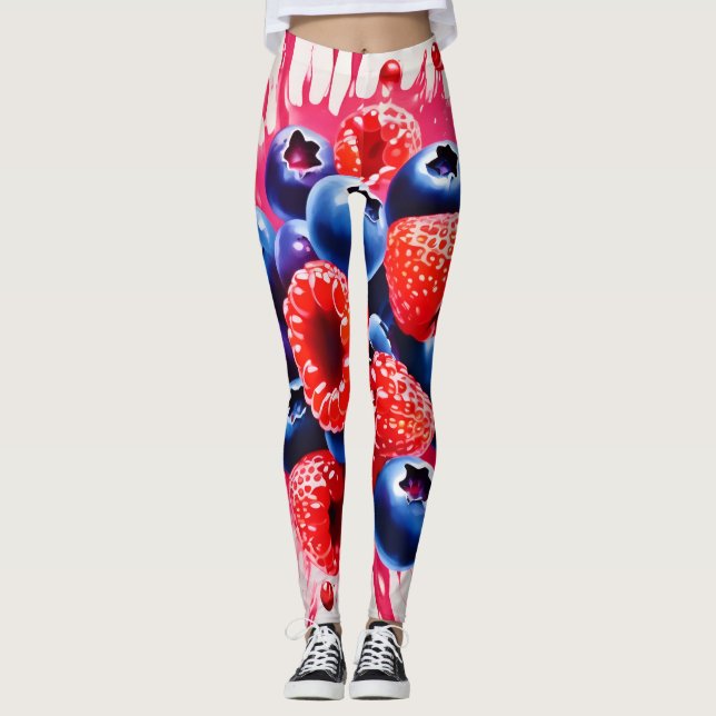 Summer Berry Sensation Leggings (Front)