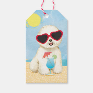 Summer Bichon Frise Gift Tags