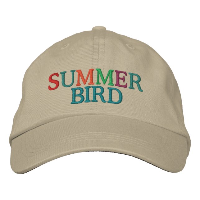 Summer Bird by SRF Embroidered Hat (Front)