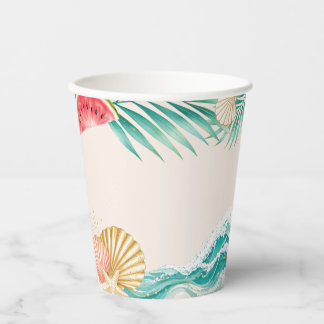 Summer Birthday Party Paper Cup