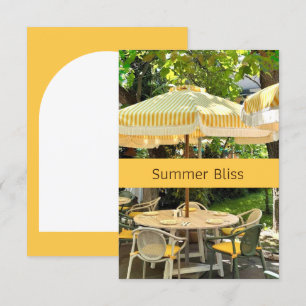 Summer Bliss Sunny Park Café Postcard